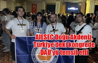 AIESEC Doğu Akdeniz, Türkiye’deki kongrede DAÜ’yü...
