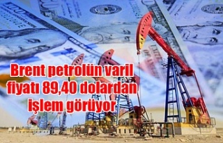 Brent petrolün varil fiyatı 89,40 dolardan işlem...
