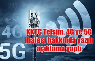 KKTC Telsim, 4G ve 5G ihalesi hakkında yazılı açıklama...