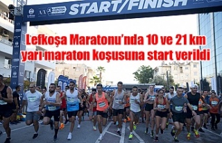 Lefkoşa Maratonu’nda 10 ve 21 km yarı maraton...