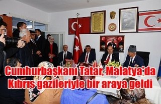 Cumhurbaşkanı Tatar, Malatya'da Kıbrıs gazileriyle...