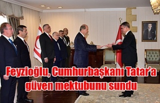 Feyzioğlu, Cumhurbaşkanı Tatar’a güven mektubunu...