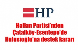 Halkın Partisi’nden Çatalköy-Esentepe’de Hulusioğlu’na...