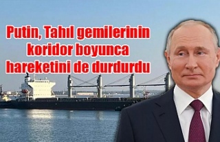 Putin, Tahıl gemilerinin koridor boyunca hareketini...