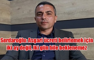 Serdaroğlu: Asgari ücreti belirlemek için iki ay...
