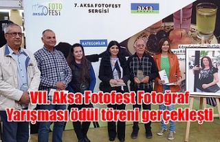 VII. Aksa Fotofest Fotoğraf Yarışması ödül töreni...