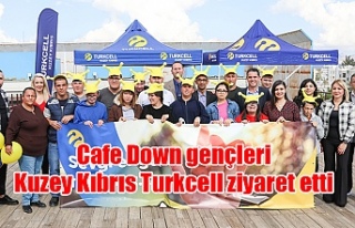 Cafe Down gençleri Kuzey Kıbrıs Turkcell ziyaret...