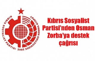 Kıbrıs Sosyalist Partisi’nden Osman Zorba’ya...
