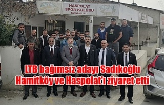 LTB bağımsız adayı Sadıkoğlu Hamitköy ve Haspolat'ı...
