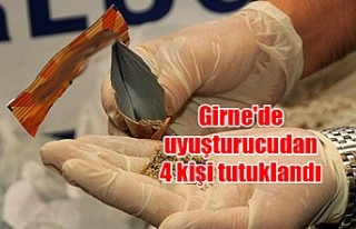 Girne'de uyuşturucudan 4 kişi tutuklandı