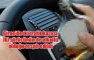 Girne’de iki trafik kazası, İki sürücünün...