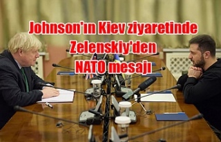 Johnson'ın Kiev ziyaretinde Zelenskiy'den...