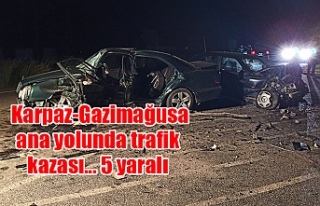 Karpaz-Gazimağusa ana yolunda trafik kazası... 5...