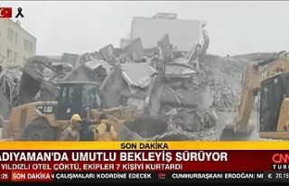 CNN TURK otelden 7 kişinin sağ kurtarıldığını...