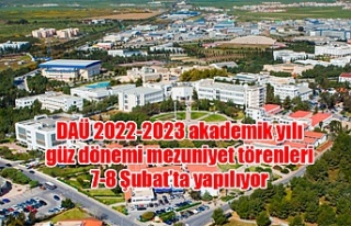 DAÜ 2022-2023 akademik yılı güz dönemi mezuniyet...