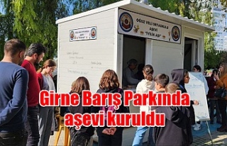 Girne Barış Parkında aşevi kuruldu