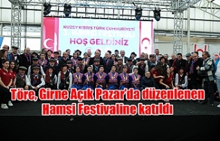 Töre, Girne Açık Pazar’da düzenlenen Hamsi Festivaline...