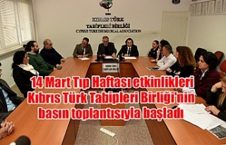 14 Mart Tıp Haftası etkinlikleri Kıbrıs Türk...