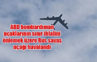 ABD bombardıman uçaklarının sınır ihlalini önlemek...