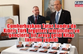 Cumhurbaşkanı Tatar, Londra’da Kıbrıs Türk...
