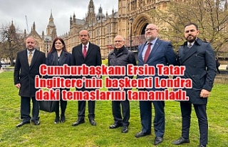 Cumhurbaşkanı Tatar Londra temaslarını tamamladı