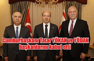 Cumhurbaşkanı Tatar YÖKAK ve YÖDAK başkanlarını...