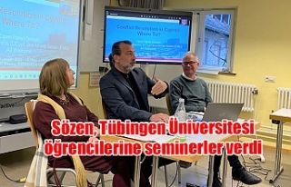 Sözen, Tübingen Üniversitesi öğrencilerine seminerler...
