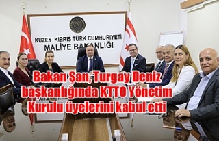 Bakan Şan, Turgay Deniz başkanlığında KTTO Yönetim...