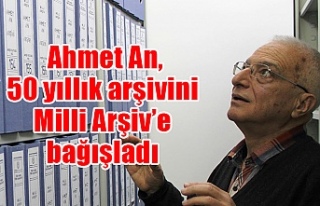 Ahmet An, 50 yıllık arşivini Milli Arşiv’e bağışladı
