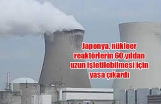 Japonya, nükleer reaktörlerin 60 yıldan uzun işletilebilmesi...
