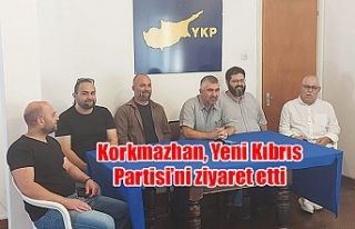 Korkmazhan, Yeni Kıbrıs Partisi’ni ziyaret etti