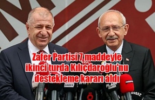 Zafer Partisi 7 maddeyle ikinci turda Kılıçdaroğlu'nu...