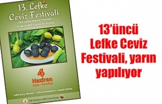 13’üncü Lefke Ceviz Festivali, yarın yapılıyor