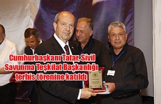 Cumhurbaşkanı Tatar, Sivil Savunma Teşkilat Başkanlığı...