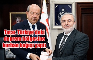 Cumhurbaşkanı Tatar, Türkiye’deki deprem bölgesine...
