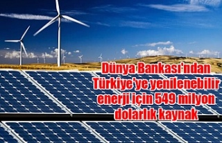 Dünya Bankası'ndan Türkiye'ye yenilenebilir...