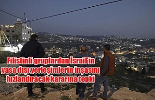 Filistinli gruplardan İsrail'in yasa dışı...