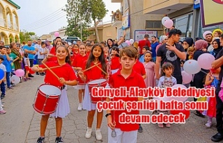 Gönyeli-Alayköy Belediyesi çocuk şenliği hafta...