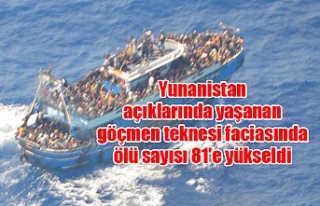 Yunanistan açıklarında yaşanan göçmen teknesi...