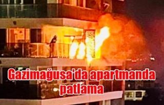 Gazimağusa'da apartmanda patlama