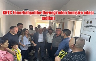 KKTC Fenerbahçeliler Derneği’nden hemşire odası...