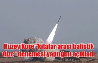 Kuzey Kore "kıtalar arası balistik füze"...