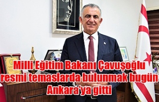 Milli Eğitim Bakanı Çavuşoğlu, resmi temaslarda...