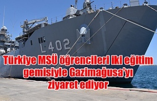 Türkiye MSÜ öğrencileri iki eğitim gemisiyle...