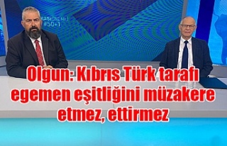Olgun: Kıbrıs Türk tarafı egemen eşitliğini...
