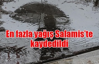 En fazla yağış Salamis’te kaydedildi