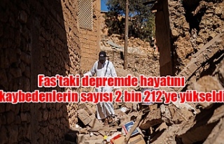 Fas'taki depremde hayatını kaybedenlerin sayısı...