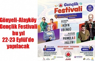 Gönyeli-Alayköy Gençlik Festivali bu yıl 22-23...