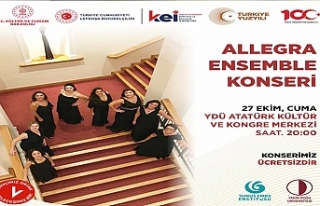 Allegra Ensemble konseri yarın akşam YDÜ AKKM'de