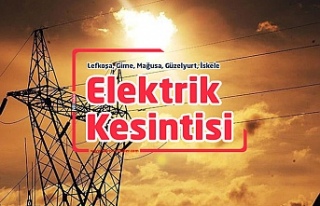 Girne'de cuma günü 5 saatlik elektrik kesintisi...